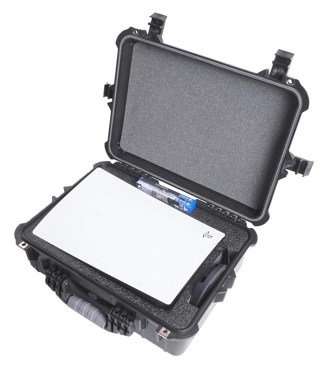Case Club Case to fit (Gen 1) PS5 - Hard Shell Waterproof Travel Case fits PlayStation 5 Console (Disc or Digital), Controllers, Games, Stand, & Accessories