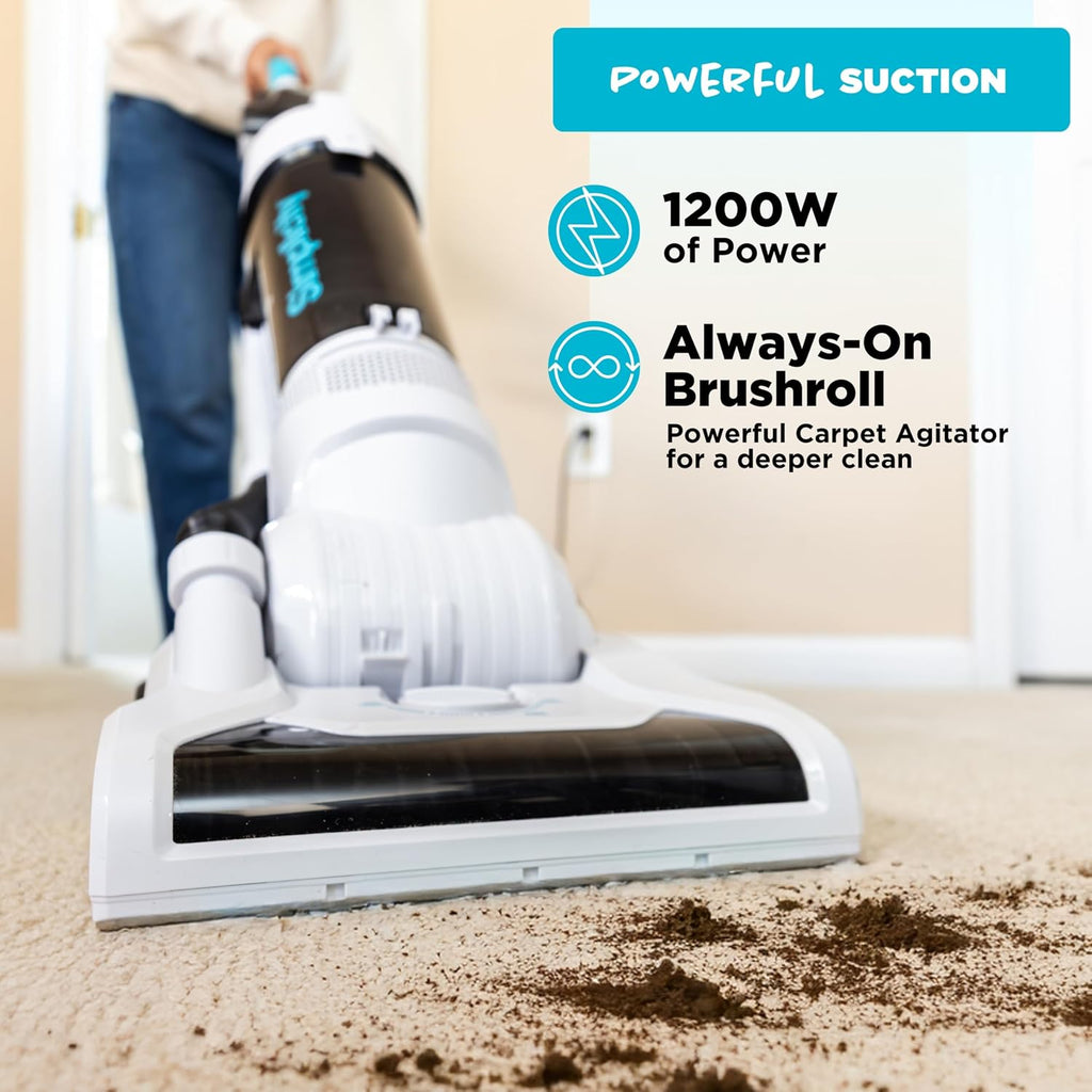 Pets Pro, Hard Floor and Carpet Vacuum Cleaners for Home Pet Hair, Upright, Bagless Lightweight, Powerful Suction in Homes with Dogs Plus Upholstery, Dust and Crevice Tools, SVPET