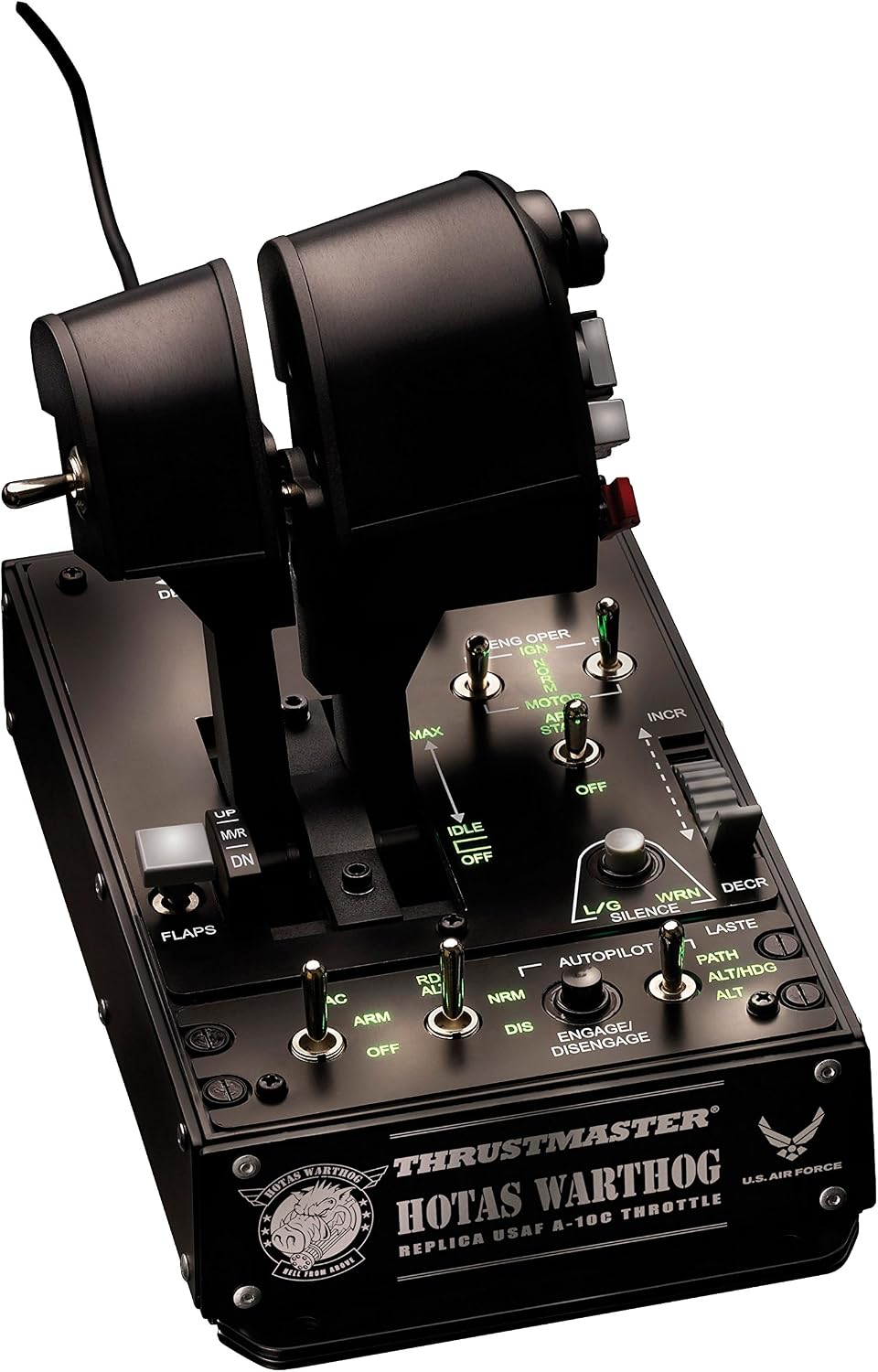Thrustmaster HOTAS Warthog Dual Throttle Quadrant, Flight Simulator Controls with Metal Construction and Magnetic Sensors, Flight Throttle for HOTAS Flight Stick, Compatible with PC