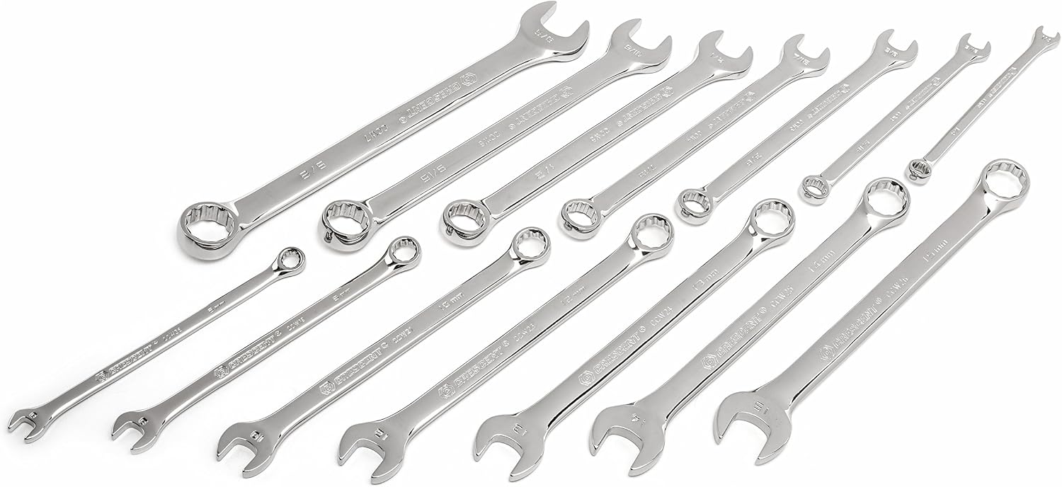 Crescent 128 Pc. 3/8' Drive 12 Point Standard SAE/Metric Mechanics Tool Set - CTK128MP2N