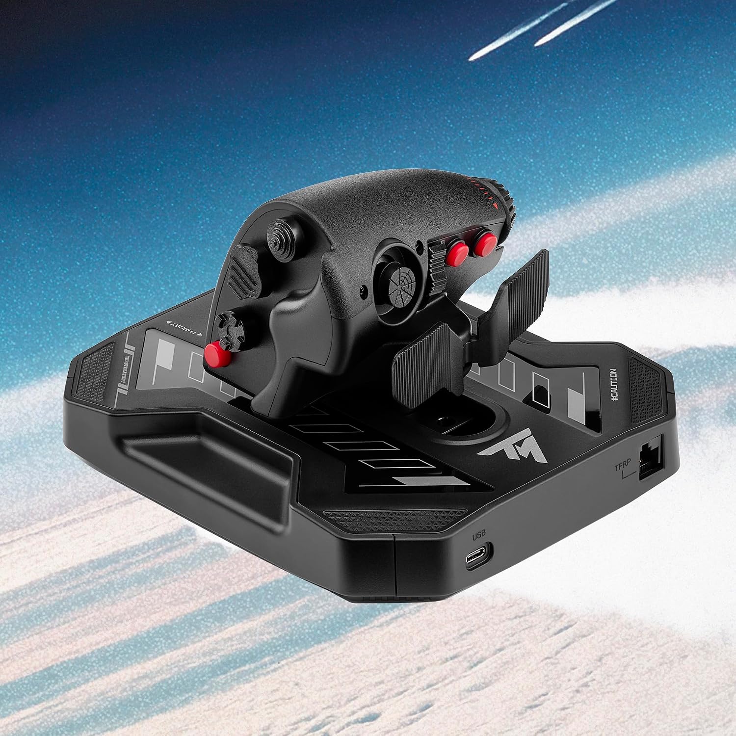 Thrustmaster Sol-R4 HOTAS Flight Stick and Throttle - Hall Effect Joystick, 58 Buttons for Flight Simulation - Compatible with PC