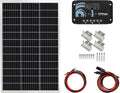 ExpertPower Solar Panel Kit | 100-watt 12-Volt Mono Solar Panel + 10A 12V/24V Solar Charge Controller, for RV, Marine, Cabin, Off-Grid DIY, Solar Projects and More