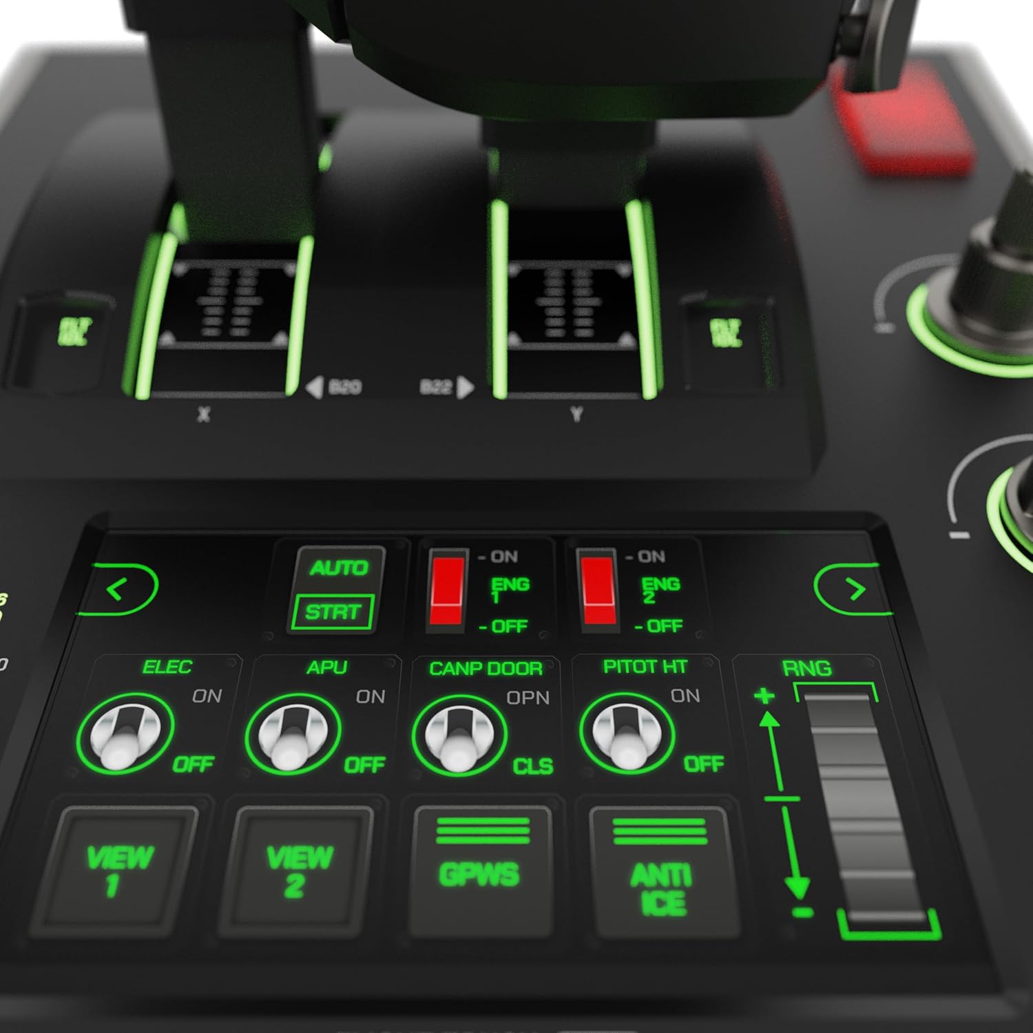 Turtle Beach VelocityOne Flightdeck Universal HOTAS Simulation System Joystick & Throttle for Air & Space Combat Simulation For Windows 10 & 11 PCs – Touch Display & Buttons, 139 Programmable Controls