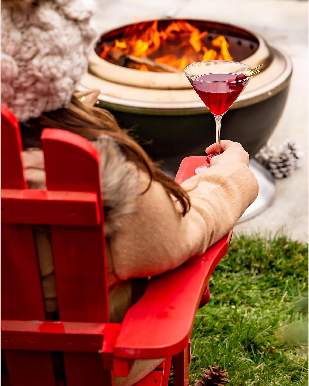 Cuisinart 24' Cleanburn Smokeless Fire Pit with Removable Base for Ash, Portable Wood Burning Outdoor Fireplace, Stainless Steel Smoke Free Outdoor Heater, Enhanced Airflow and Easy Cleanup