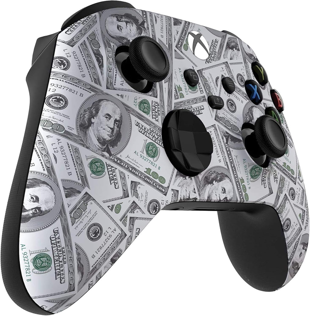 Custom Controllerzz Wireless Controller for Microsoft Xbox Series X/S & Xbox One - Custom Soft Touch Feel - Custom Xbox Series X/S Controller (X/S Money)