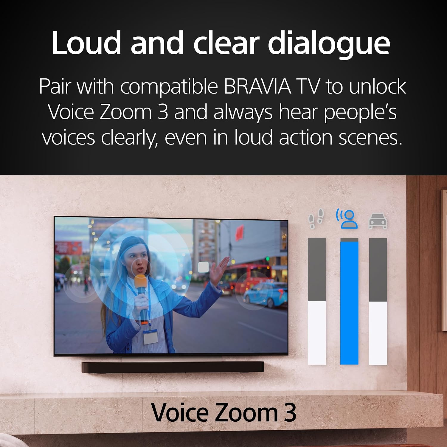 Sony 55 Inch Mini LED QLED 4K Ultra HD TV BRAVIA 7 Smart Google TV with Dolby Vision HDR and Exclusive Features for PlayStation®5 (K-55XR70), 2024 Model BRAVIA Theater Quad