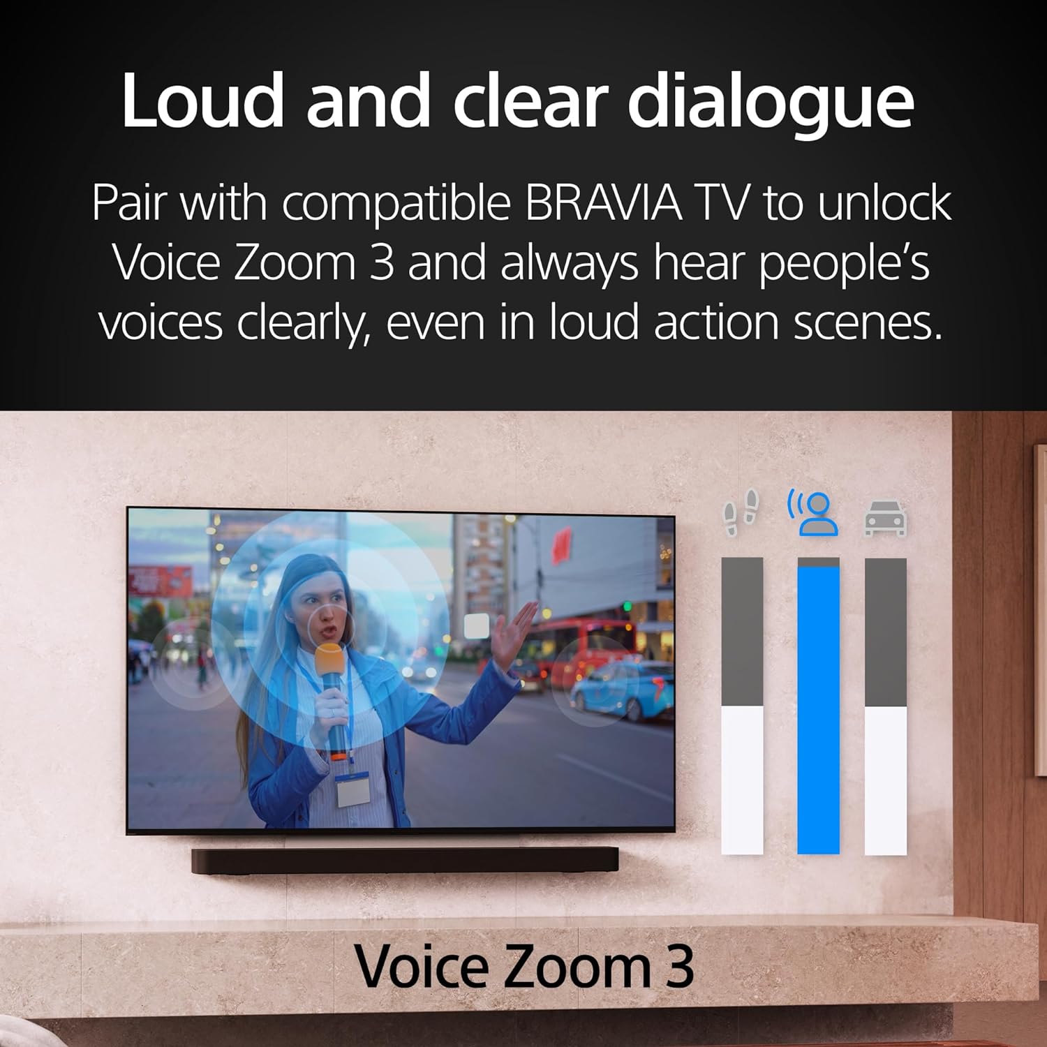 Sony 75 Inch Mini LED QLED 4K Ultra HD TV BRAVIA 7 Smart Google TV with Dolby Vision HDR and Exclusive Features for PlayStation®5 (K-75XR70), 2024 Model BRAVIA Theater Quad