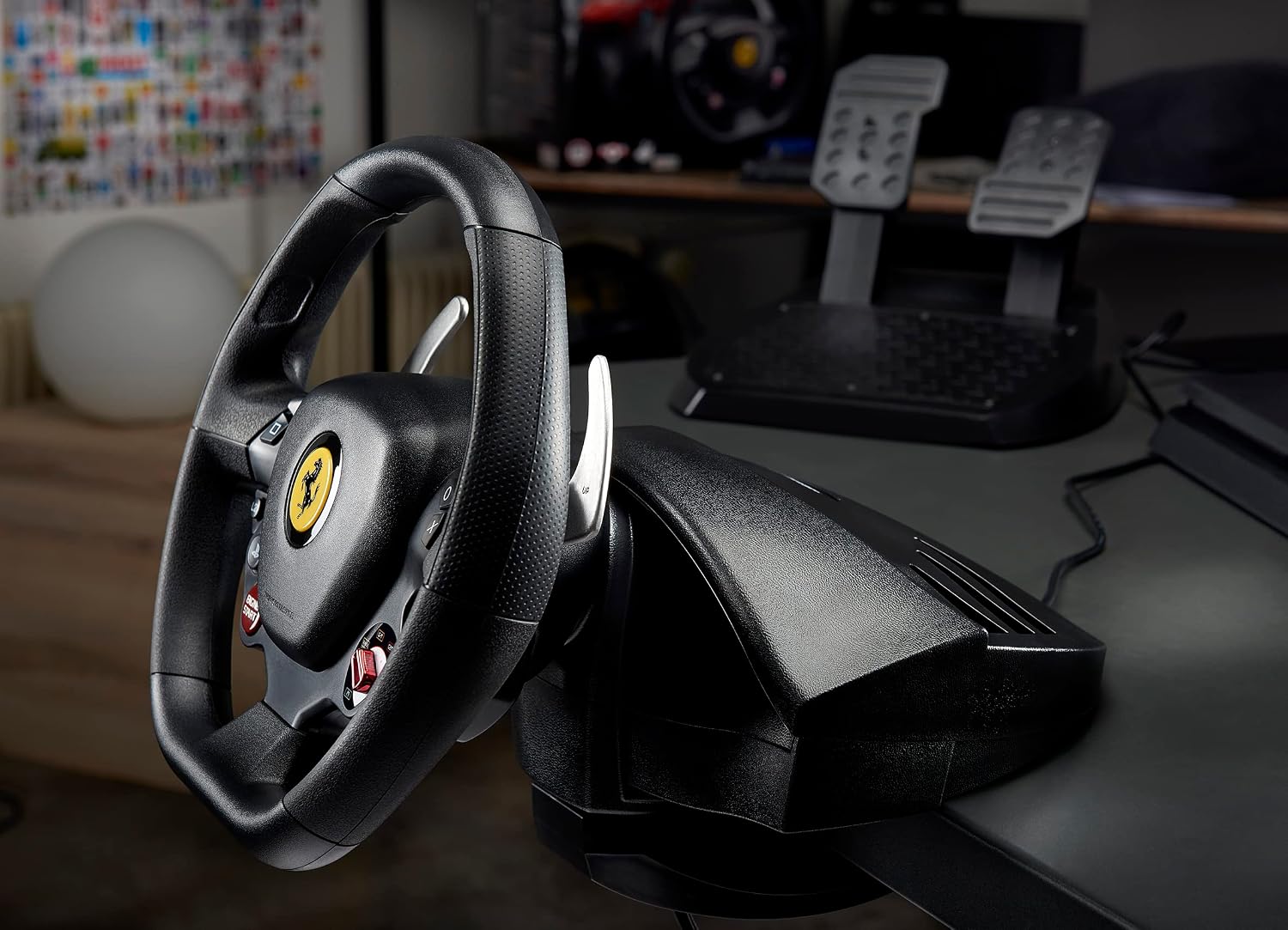 Thrustmaster T80 Ferrari 488 GTB Edition Racing Wheel (compatible w/ PS5, PS5 Pro, PS4 & PC)