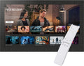 The Samsung Frame TV 65 inch 3.25 inch Obsidian Echo Glossy Black Scallop Carved Bezel (Fits 2021-2025 Models) WOMTV-BR-6600-18FR-32.75x57.35_ST