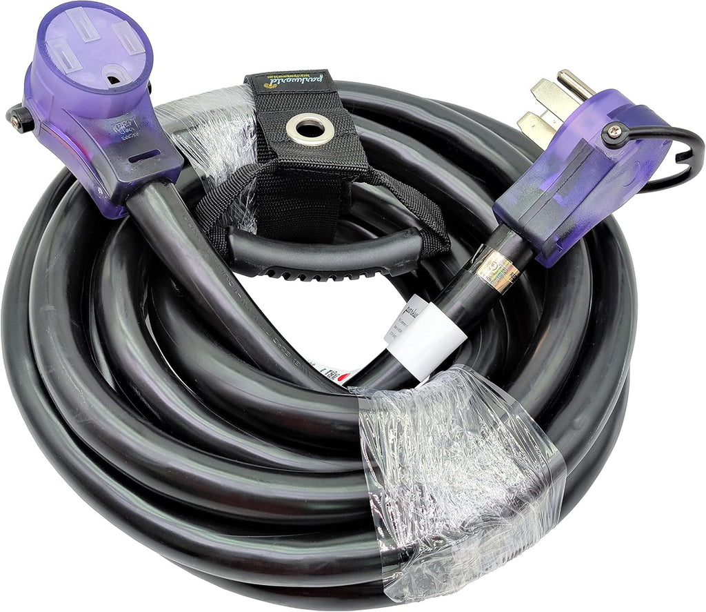 Parkworld EV/RV 50A Extension Cord, NEMA 14-50 Extension Cord, NEMA 14-50P to 14-50R 50amp 4prong (25FT)