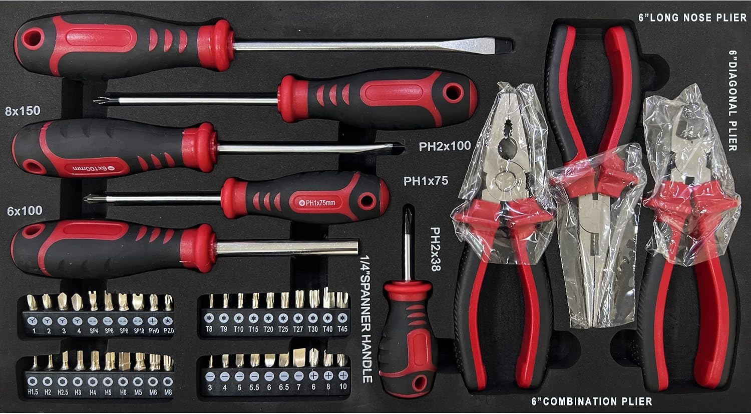 Mini Tool Box, Key Locking System with Tool Set, Portable Steel Tool Box with Drawers, Small Toolbox for Organizing Tools in Garage, Home, Warehouse