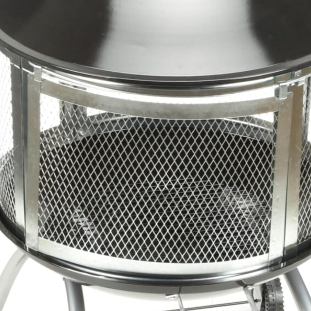 Four Seasons Courtyard Outdoor Fire Pit with Sliding Door, and Top Lid, 28'