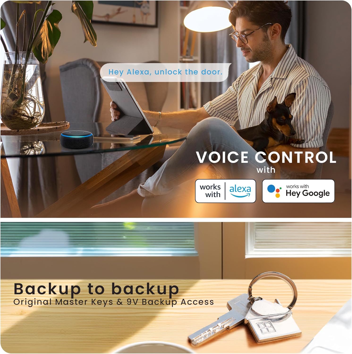 Lockly (Refurbished) Vision Smart Lock with Camera, Video Doorbell Keyless Entry Door Lock Wi-Fi, PIN Genie Keypad, Fingerprint, Remote Control, Easy Installation, No Monthly Fee