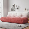 WHGBJA Bean Bag Chairs for Adults, BeanBag Reading Chair Memory Foam Couch 3-Seater, Floor Chair Soft Teddy Material, Comfy Reading Nook Chairs for Bedroom Living Room Office (Pink White)