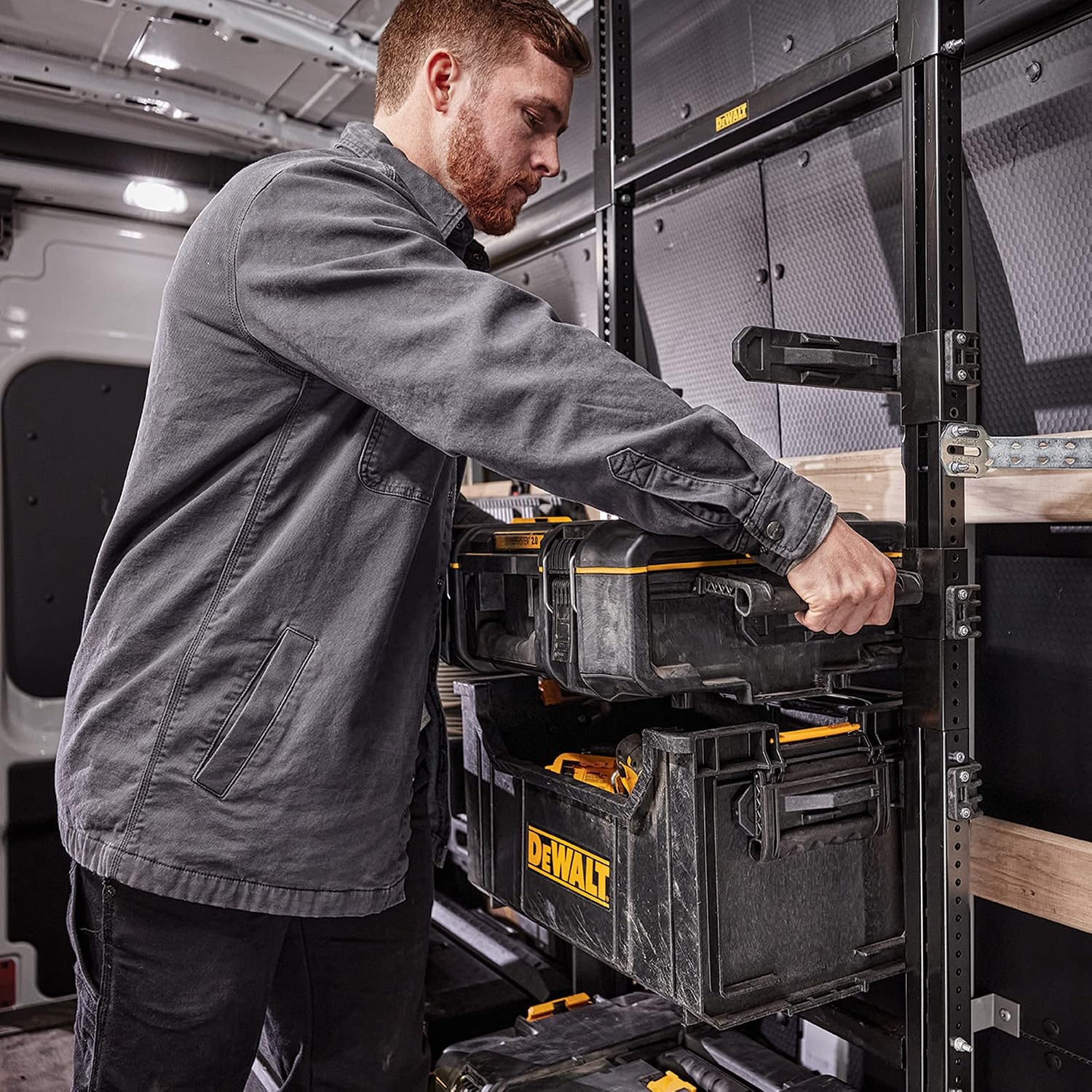DEWALT TOUGHSYSTEM Tool Storage L-Cart Carrier with Heavy Duty Wheels (DWST08210)