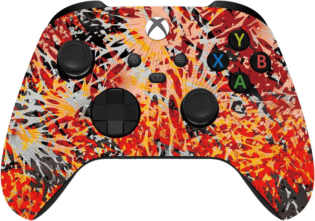Custom Controllerzz Wireless Controller for Microsoft Xbox Series X/S & Xbox One - Custom Soft Touch Feel - Custom Series X/S Controller (X/S Solar Flare)