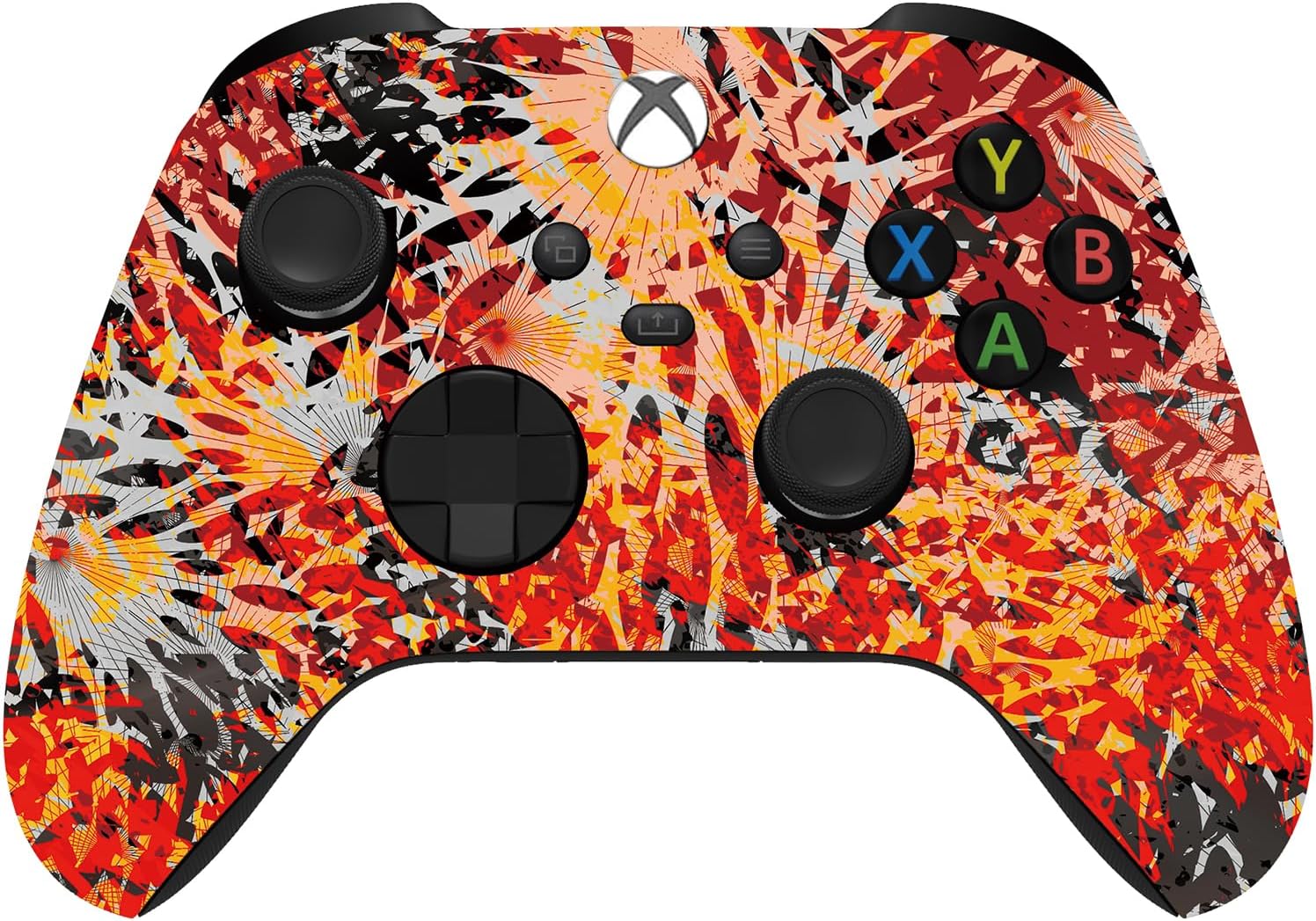 Custom Controllerzz Wireless Controller for Microsoft Xbox Series X/S & Xbox One - Custom Soft Touch Feel - Custom Series X/S Controller (X/S Solar Flare)