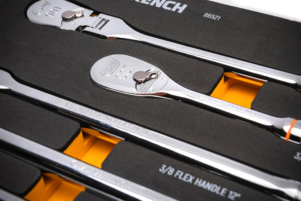 GEARWRENCH 21 Piece 3/8' 90T Ratchet & Drive Tool Set with EVA Foam Tray - 86521