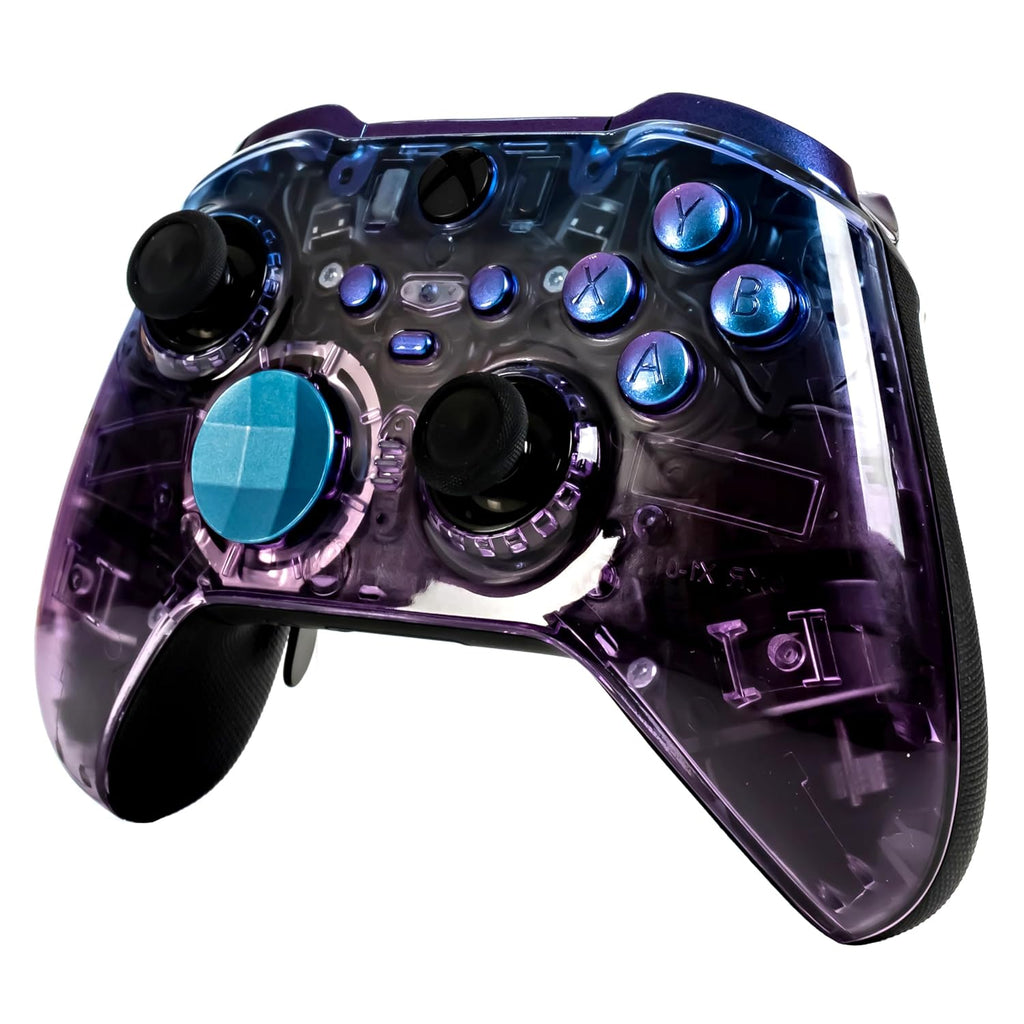 Crazy Controllerz Customz Series Custom Wireless Controller for Xbox One Series X S PC Elite Series 2 - Clear Violet