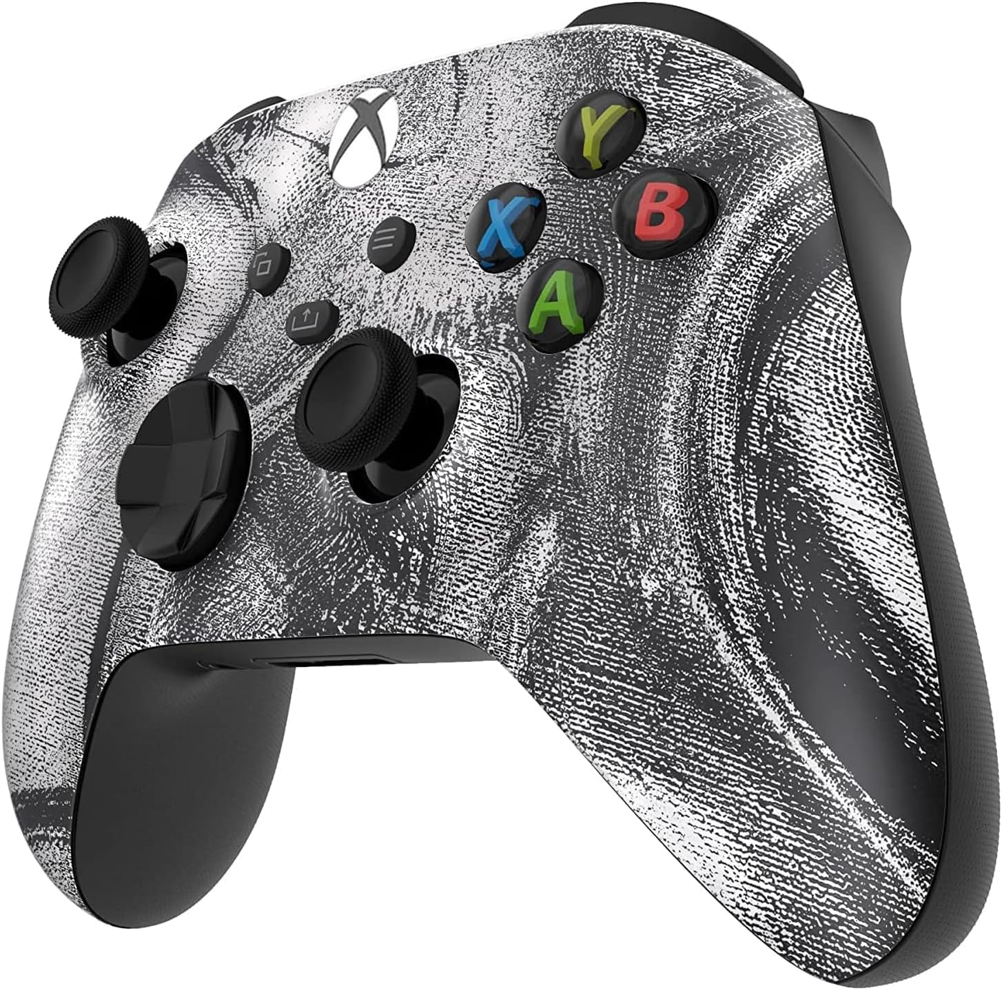 Custom Controllerzz Wireless Controller for Microsoft Xbox Series X/S & Xbox One - Soft Touch Feel - Custom Series X/S Controller (X/S Silver Swirl)