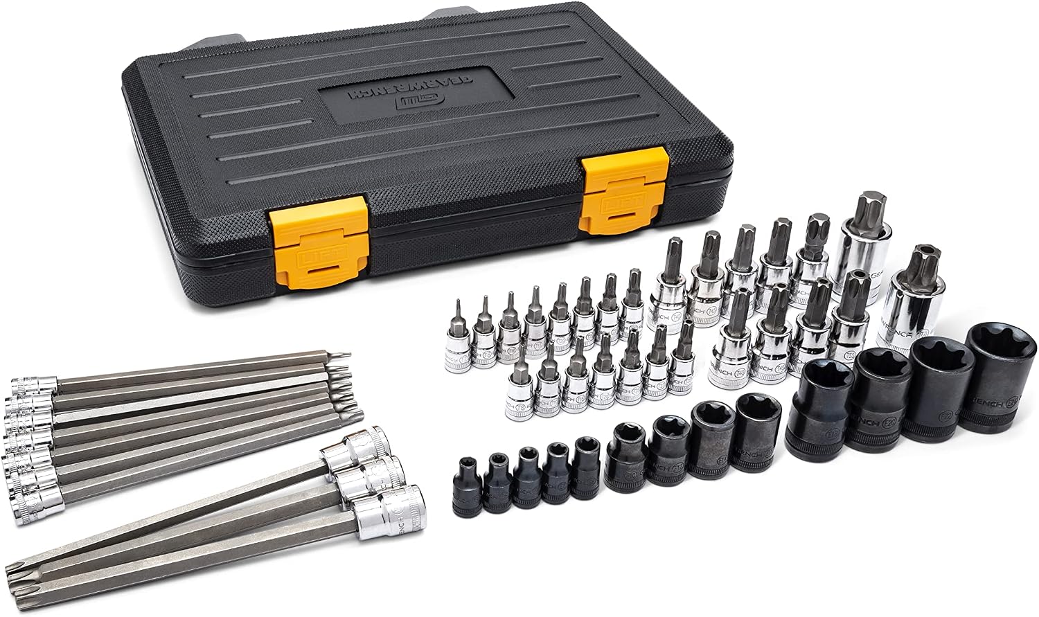 GEARWRENCH 49 Piece 1/4', 3/8', 1/2' Drive Torx Bit Socket Master Set - 89087