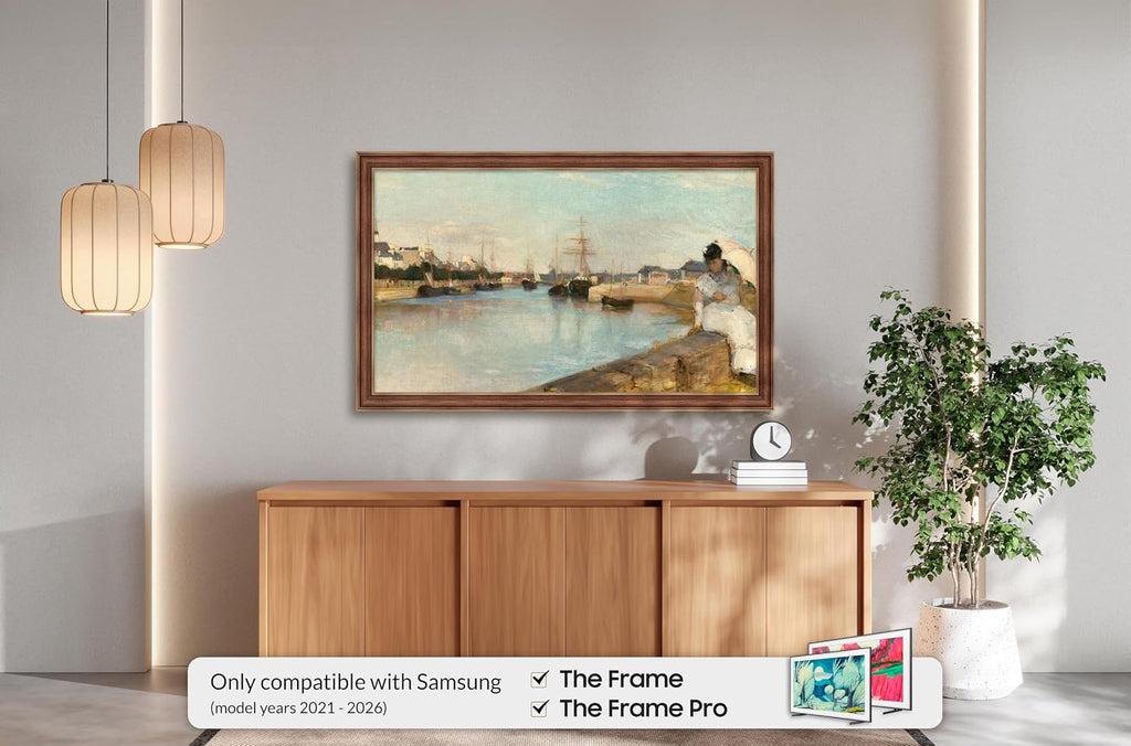 Industrial Copper 65' Slim Deco TV Frame - Compatible ONLY with Samsung The Frame TV and Pro TVs (Fits 2021-2026, LS03A, LS03B,LS03C,LS03D,LS03FA,LS03FW)
