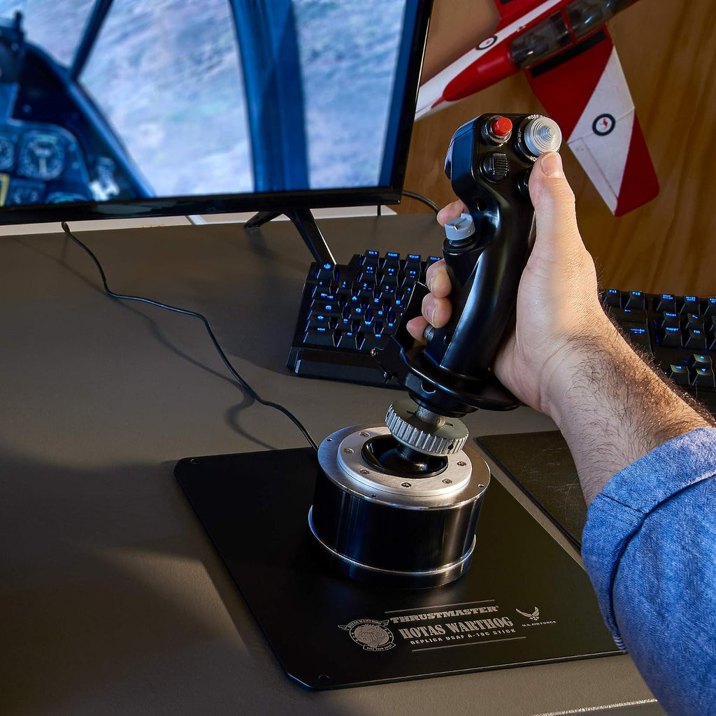 Thrustmaster HOTAS Warthog Flight Stick and Throttle – Metal Dual Throttle System, Official Replica of the U.S Air Force A-10C Aircraft Controls, Precision Flight Simulator Controller for PC