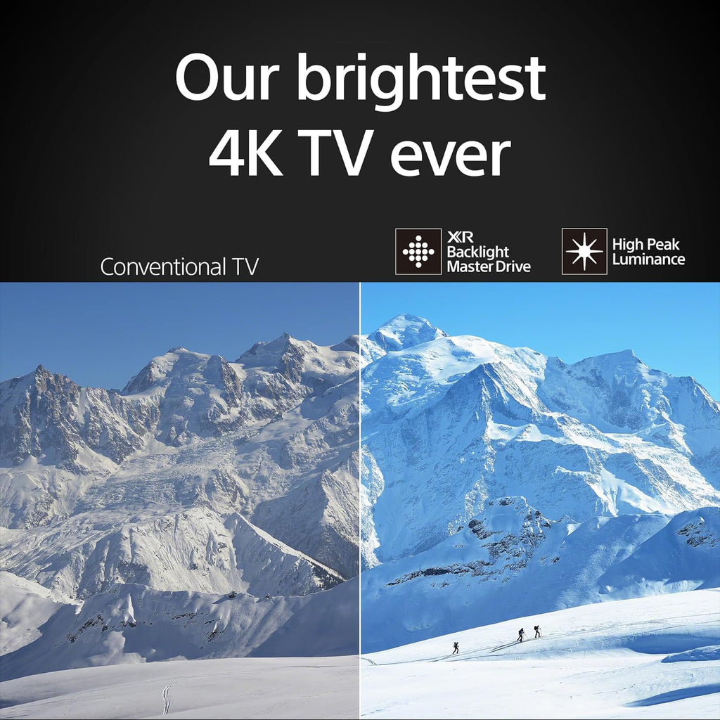 Sony K85XR90 85 Inch XR90 Series Bravia Mini LED HDR QLED 4K Google TV with 4 Year Amber Protection Plan (2024)