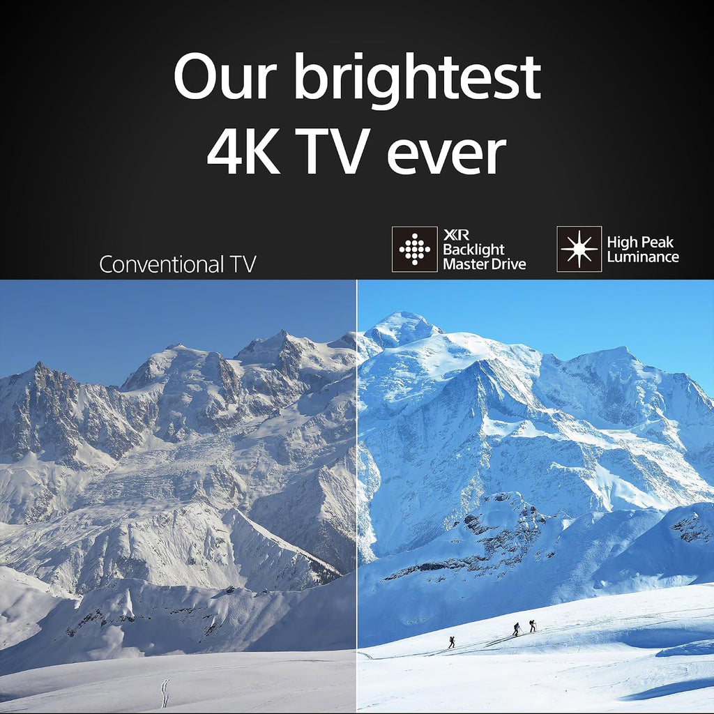 Sony K65XR90 65 Inch XR90 Series Bravia Mini LED HDR QLED 4K Google TV with 4 Year Amber Protection Plan (2024)
