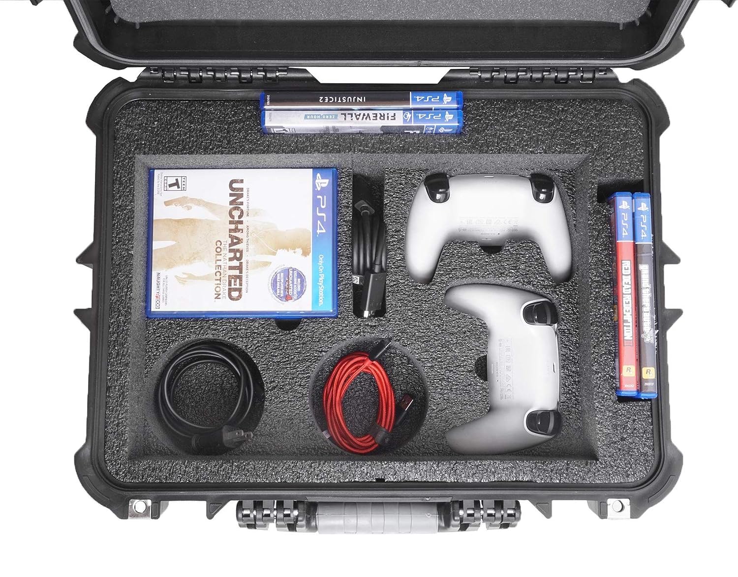 Case Club Case to fit (Gen 1) PS5 - Hard Shell Waterproof Travel Case fits PlayStation 5 Console (Disc or Digital), Controllers, Games, Stand, & Accessories