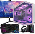 MTG Khuno Gaming Tower PC- Intel Core i5-8th Gen, GTX 1660S 6GB 192bits, 16GB ARGB Ram, 256GB Nvme, 24 Inch Curve Monitor, RGB Gamer Bundle Combo, Webcam, Win 11 Home