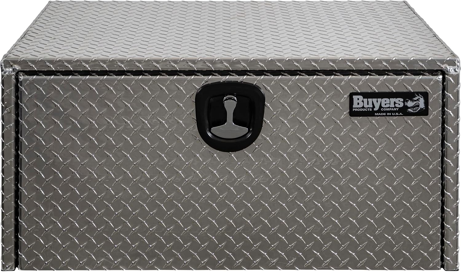 Buyers Products 1705119 Diamond Tread Aluminum Underbody Truck Tool Box, 18 x 24 x 36, Made in USA, .100 in. Thick, Corrosion-Resistant, Locking Compression Latch, Secure Storage for Work Trucks