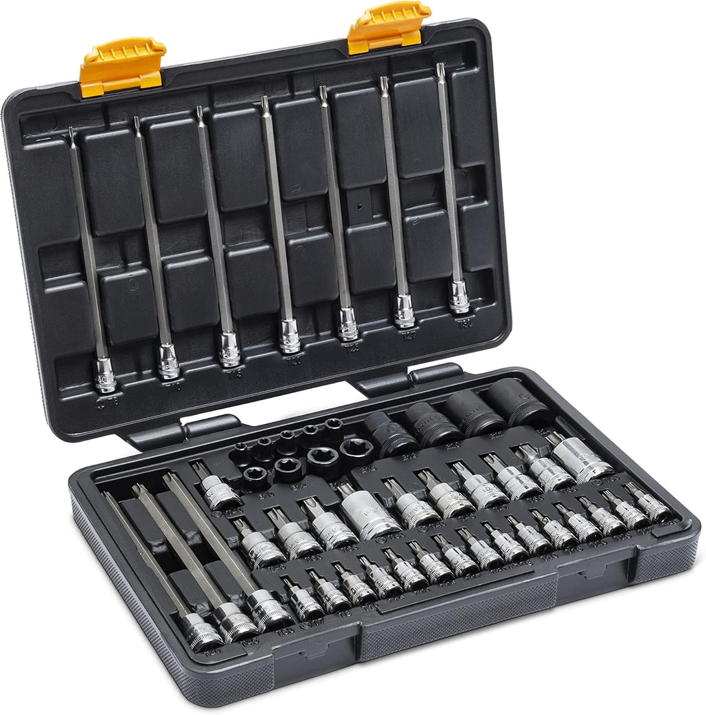 GEARWRENCH 49 Piece 1/4', 3/8', 1/2' Drive Torx Bit Socket Master Set - 89087