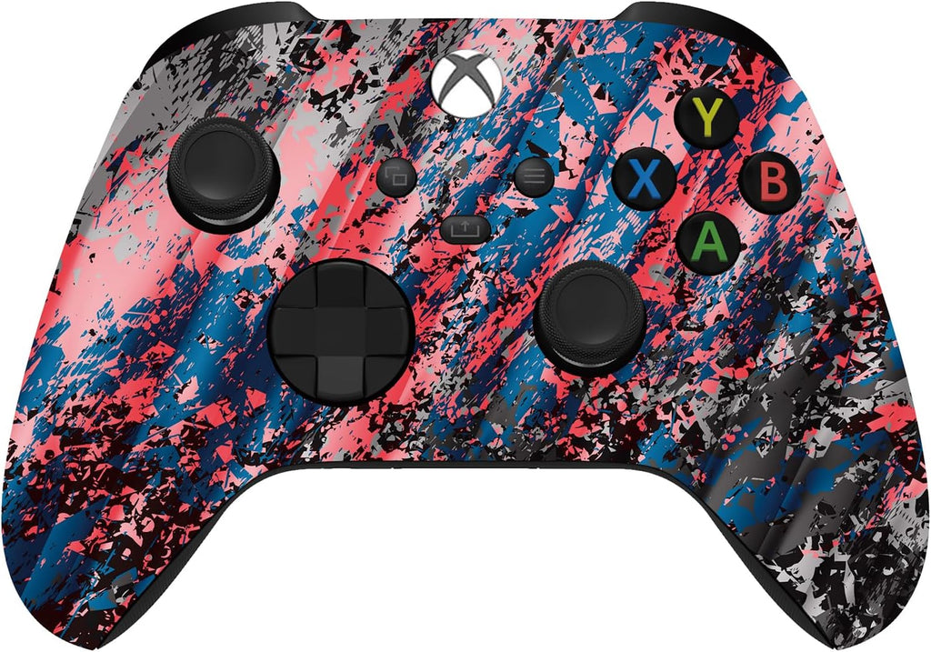 Custom Controllerzz Wireless Controller for Microsoft Xbox Series X/S & Xbox One - Custom Soft Touch Feel - Custom Series X/S Controller (X/S Glacier Burn)