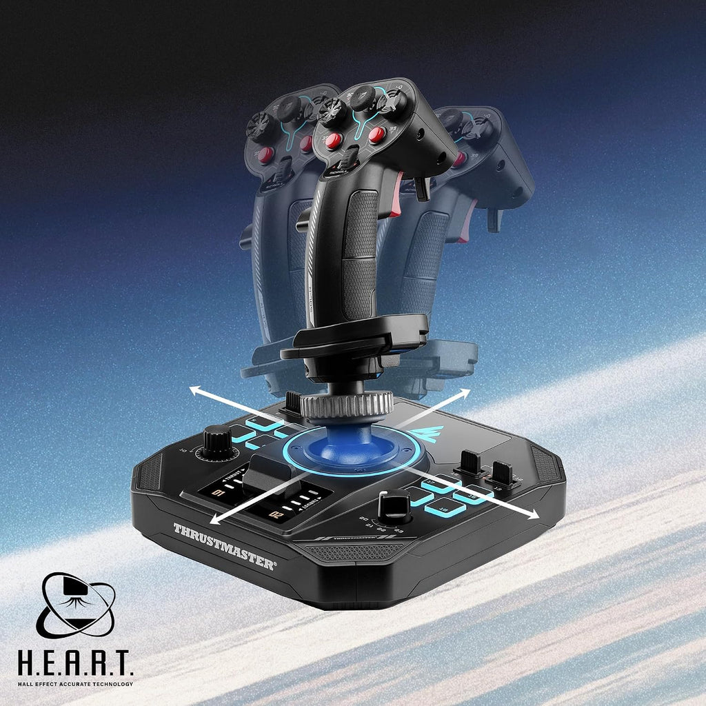Thrustmaster Sol-R5 Flight Base - Hall Effect Technology, 23 Assignable Actions, Detachable Grip System for Flight Simulation - Compatible with PC