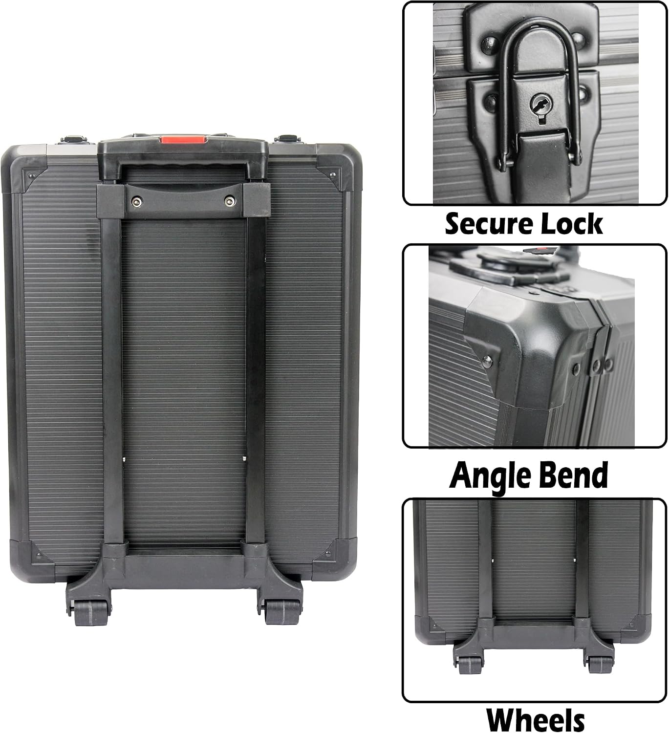 899pcs Rolling Tool Box Set with Lock,Rolling Trolley Case Tool Sets, 4 Layer of Tool Sets 90 Piece Tool Kits on Wheel, Wrench Socket Rolling Hand Tool Box Tool Kit for Garage,Repair Kit(Black)
