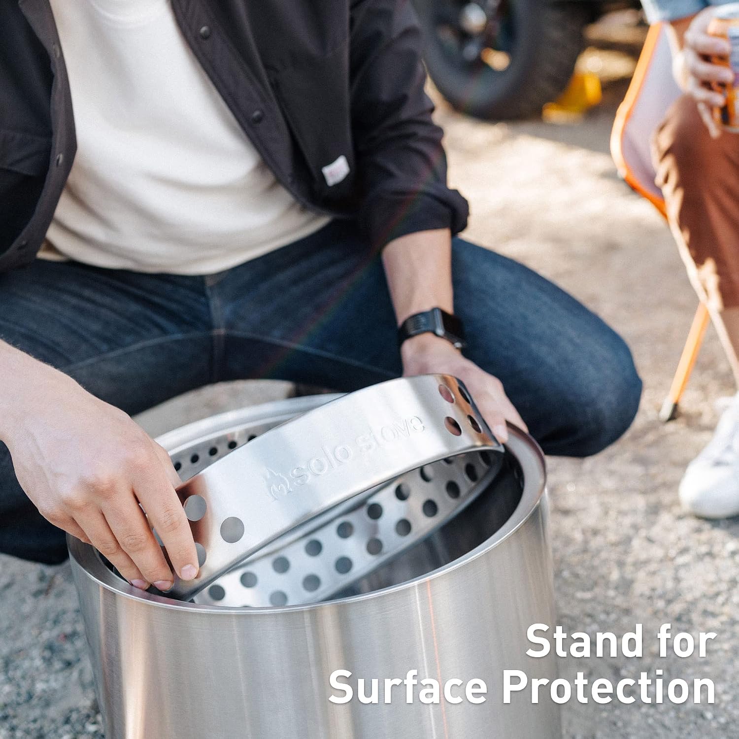 Solo Stove Ranger Backyard Bundle | Smokeless Fire Pit Kit Ideal for 2–4 People | Includes Stand, Shield, Lid, Shelter | Portable Wood Burning, Removable Ash Pan, Stainless Steel