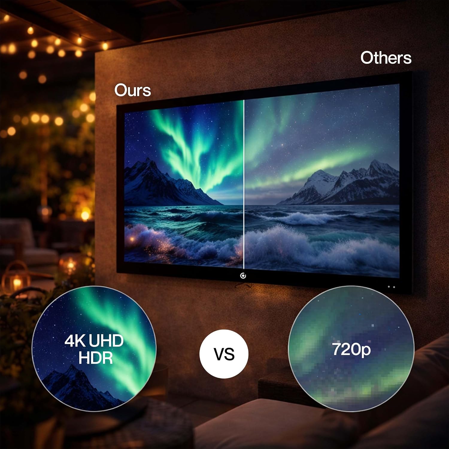 43 Inch Outdoor Smart TV, 4K UHD HDR LED, LG webOS, Patio & Deck Ready, IP55 Weatherproof for Covered Outdoor Use, Wall Mount Included