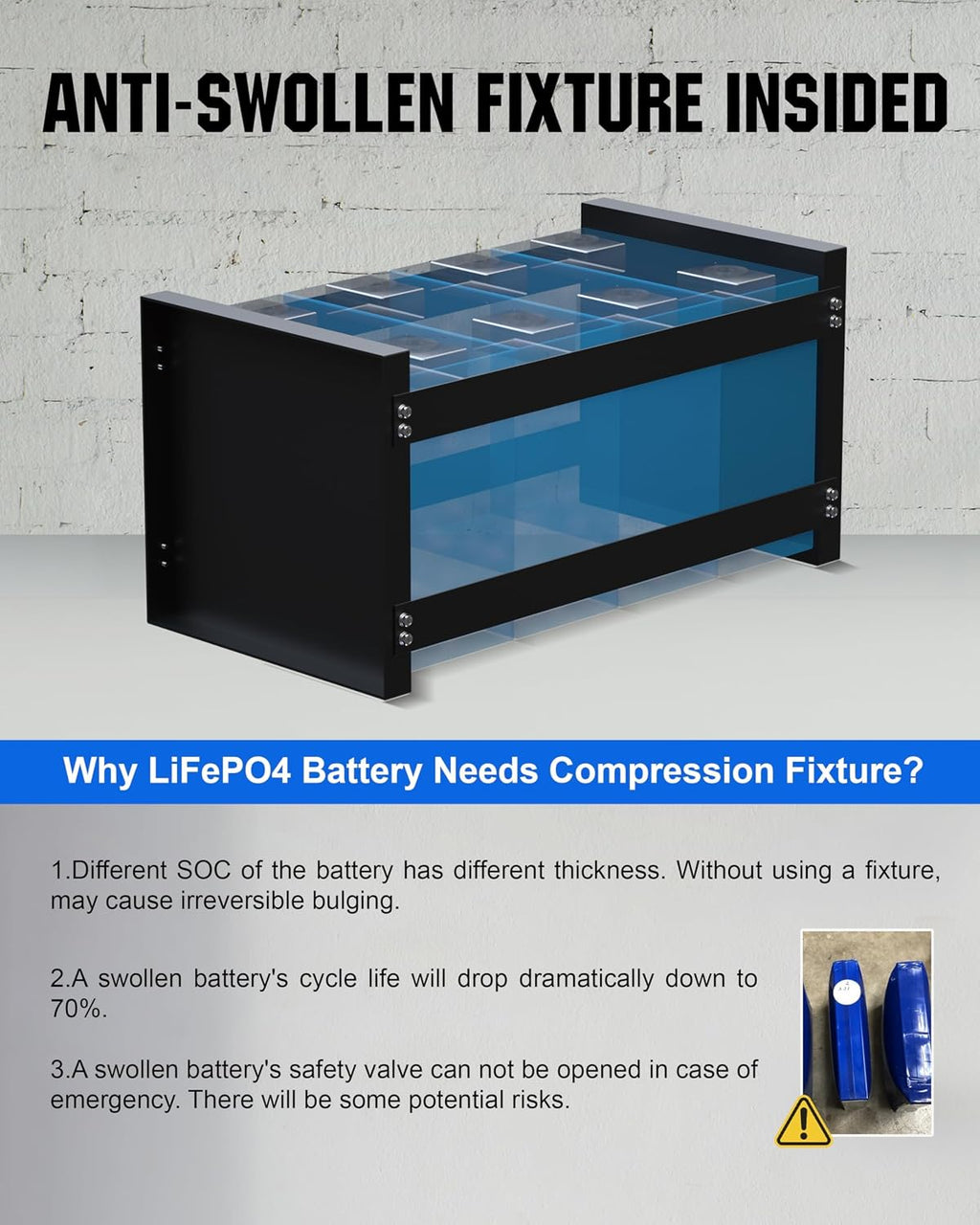 ECO-WORTHY 3584Wh 12V 280Ah LiFePO4 RV Battery w/Bluetooth & Low Temp Cutoff - Built-in 200A BMS - Deep Cycle for Camper, Trailer, Off-Grid, Solar System