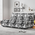 Bean Bag Chairs for Adults, Memory Foam Couch Loveseat Sofa Chair, Soft Teddy Material Cozy Comfy Reading Nook Chairs, Floor Chair for Living Room Bedroom Office(Ink Painting)