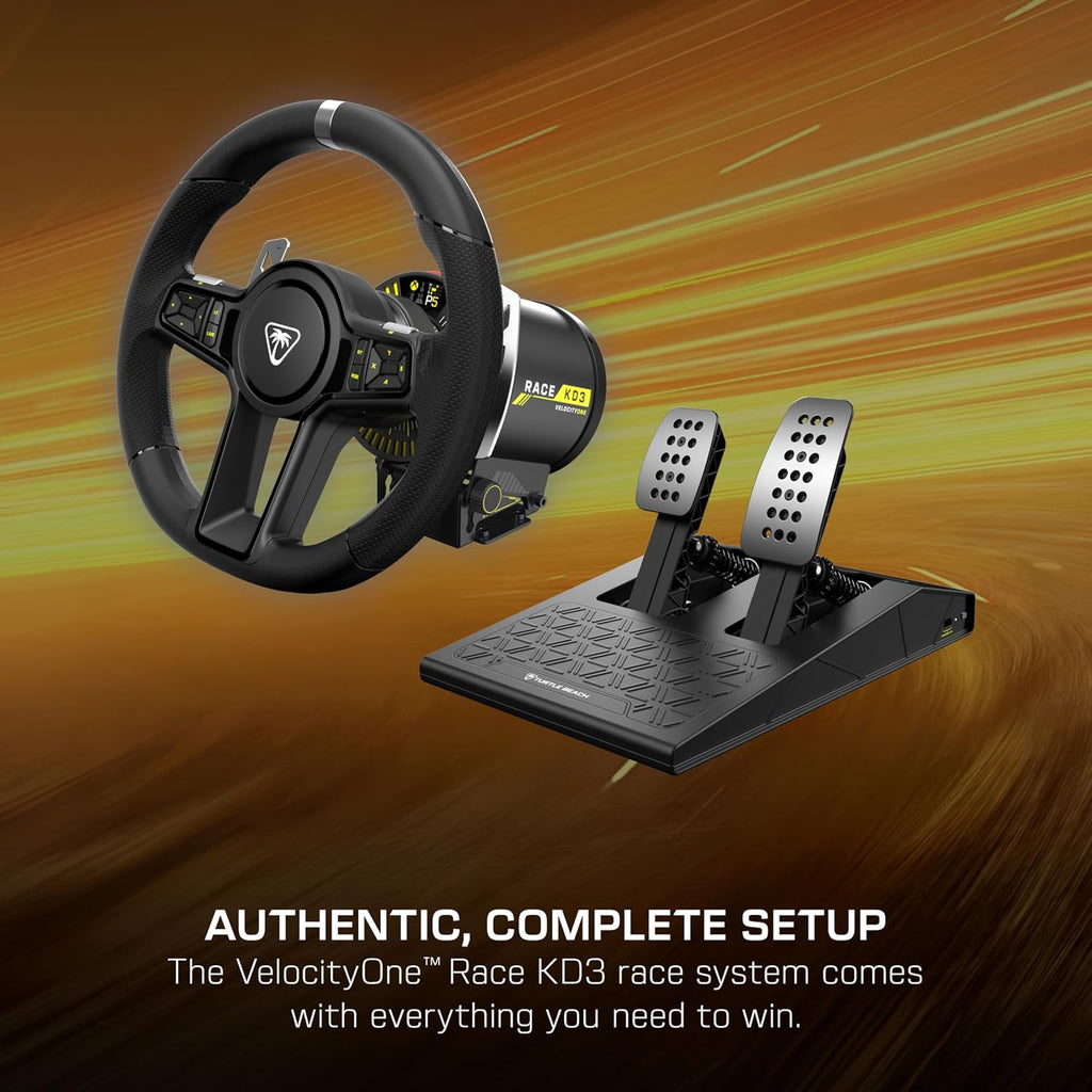Turtle Beach VelocityOne Race KD3 Direct Drive Force Feedback Racing Wheel & Pedals for Xbox Series X|S, Xbox One & Windows 10/11 PC, USB C Connectivity