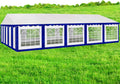 AMERICAN PHOENIX Party Tent 16x32 ft Heavy Duty Canopy Shelter for Wedding Event Fair with Roof Removable Sidewalls and Windows White (16x32 - PE/w Blue)
