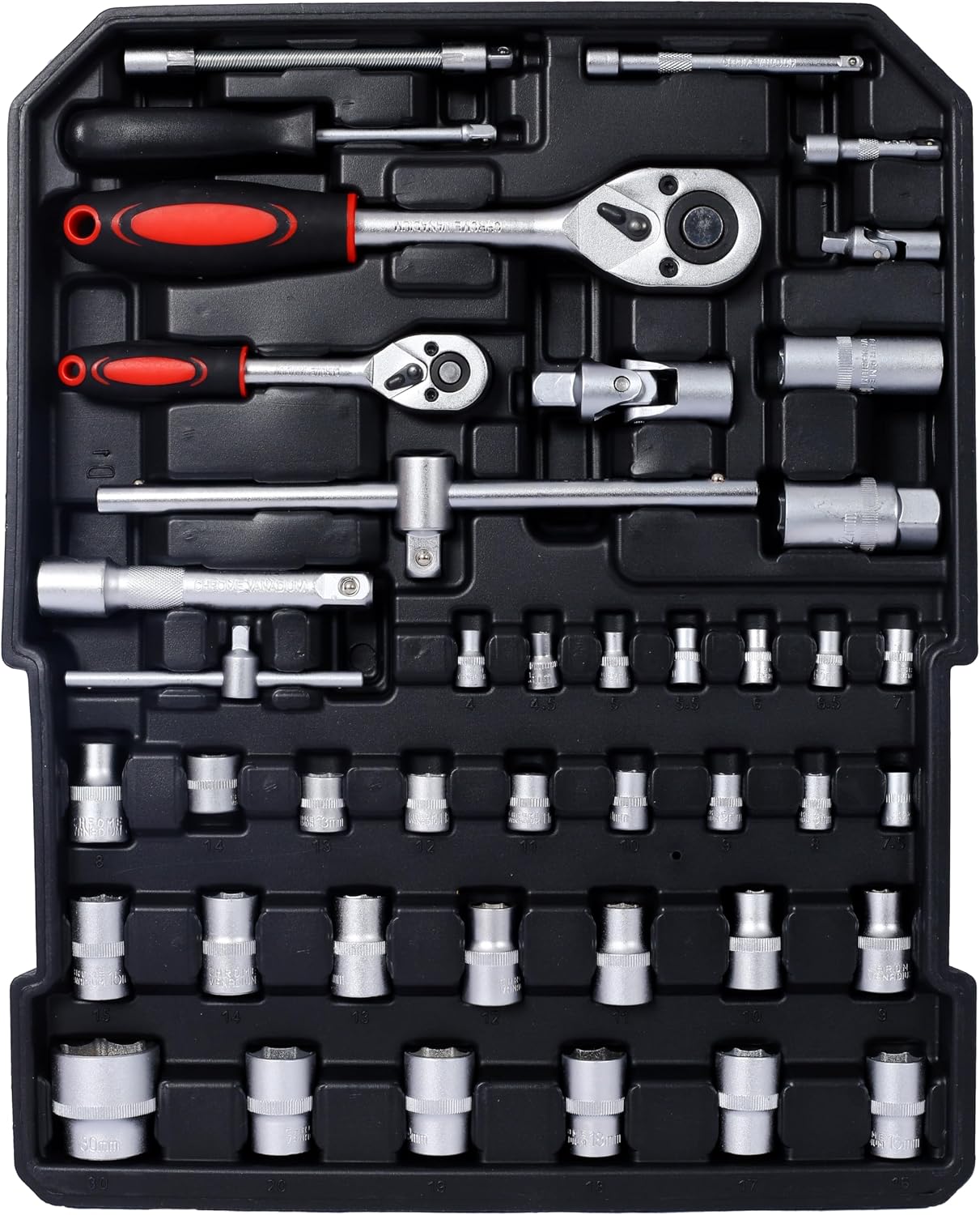 969pcs Aluminum Trolley Case Tool Set Toolbox Storage Case General Household Tool Kit - Perfect for Homeowner with Tool Belt,Gift on Father's Day (Black) tool box with wheels