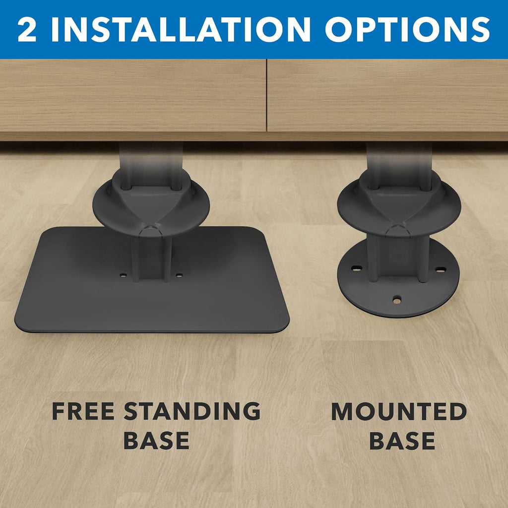 Mount-It! Anti-Theft iPad Tablet Floor Stand Kiosk with Literature Holder, Lockable Enclosure for iPad Gen 7–11, Pro & Air (A16), 90° Rotation & 75° Tilt, Commercial Kiosk Stand, Bolt Down Base, Black