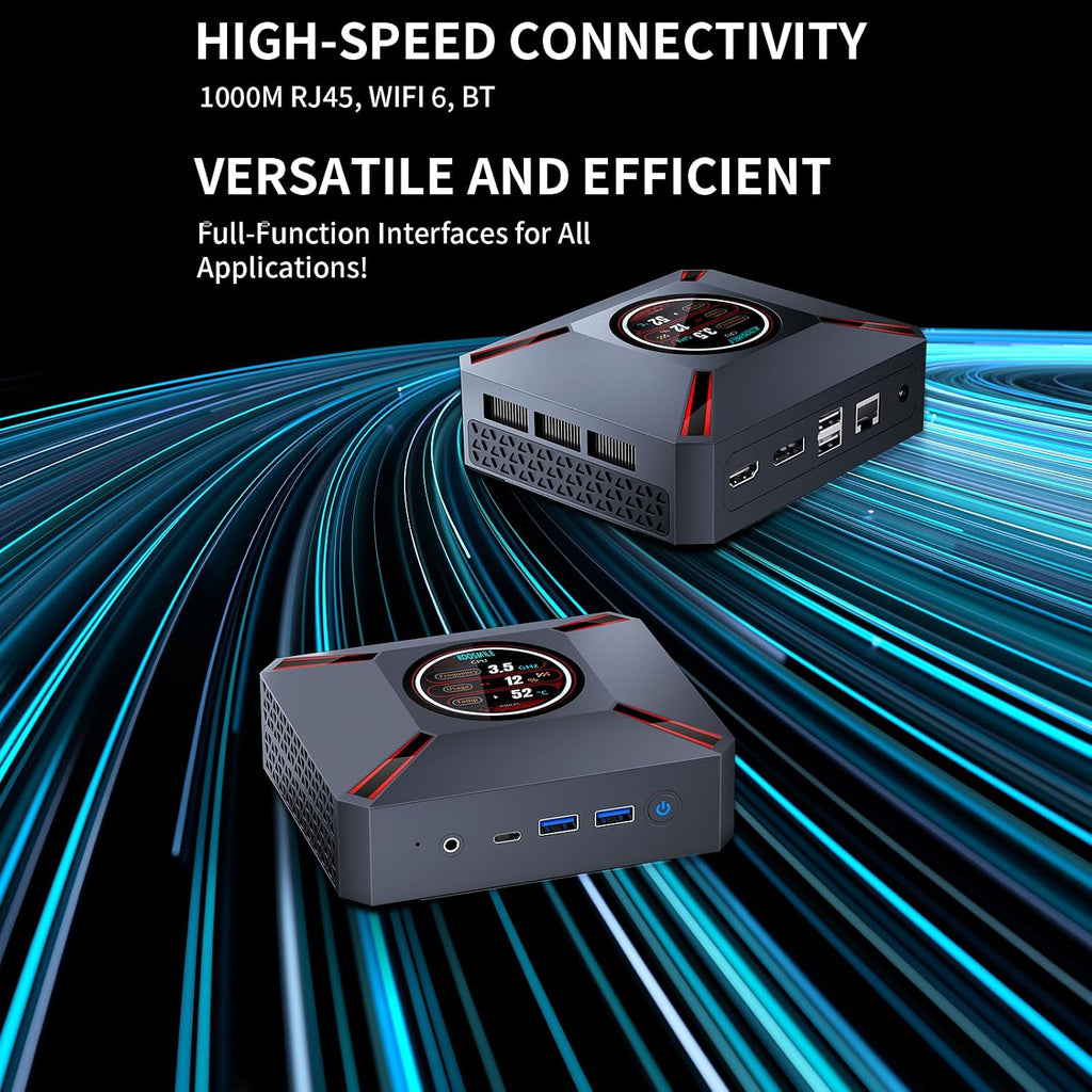 Mini PC Win 11 Pro, Mini Computers Core i9-12900HK (14C/20T, up to 5.0GHz) 32GB DDR4,DP/HDMI 8K/4K,2TB PCIe 3.0 SSD, WiFi 6, BT 5.2 Desktop Computers for Office & Business(32GB+2TB)