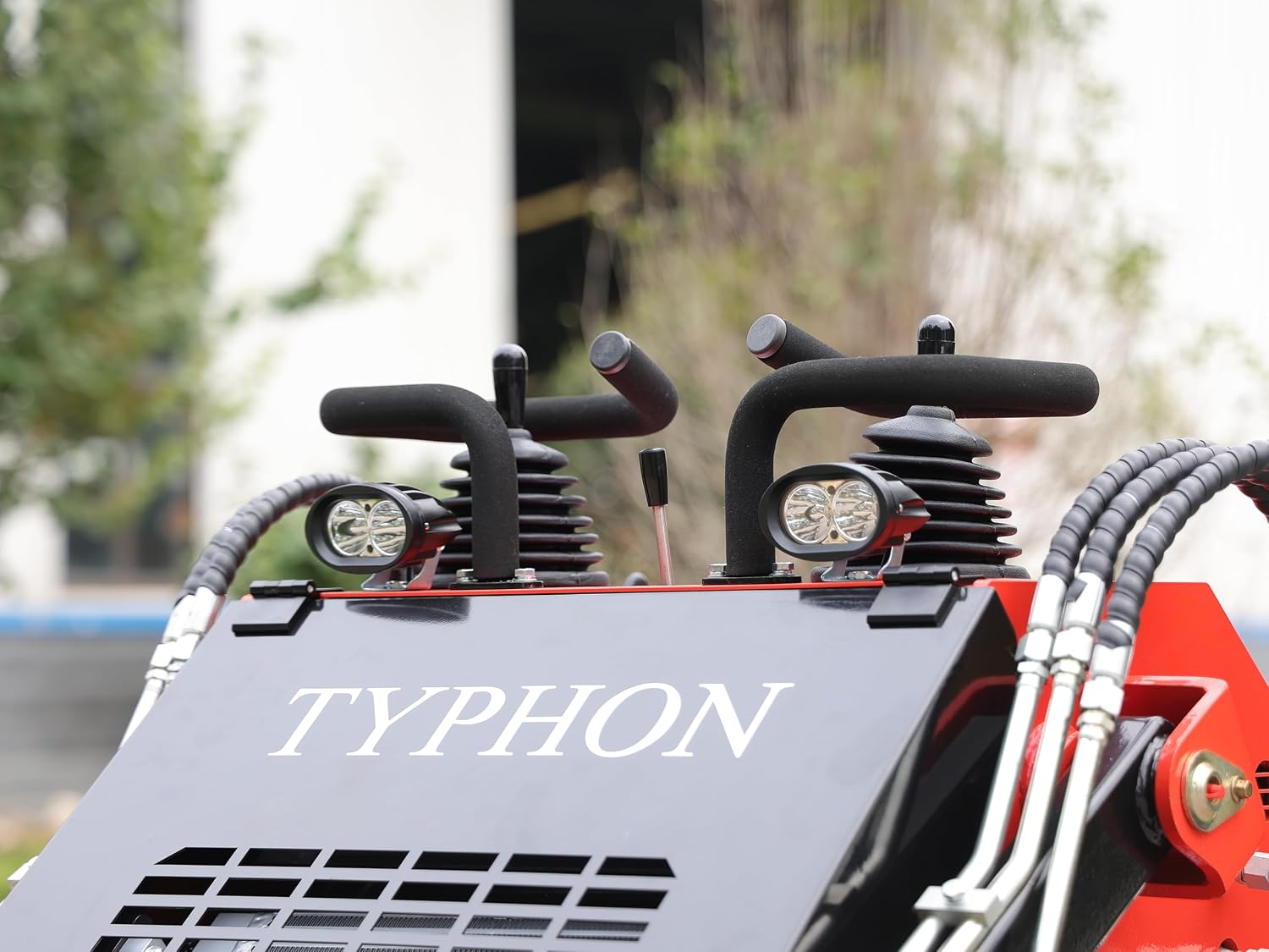 TYPHON STOMP Mini Skid Steer Loader – 1800lbs Skid Steer with Trench Filler– Compact Skid-steer Machine For Garden, Farms, Parks, Roads – Ideal for Digging, Drilling, Bull-Dozing