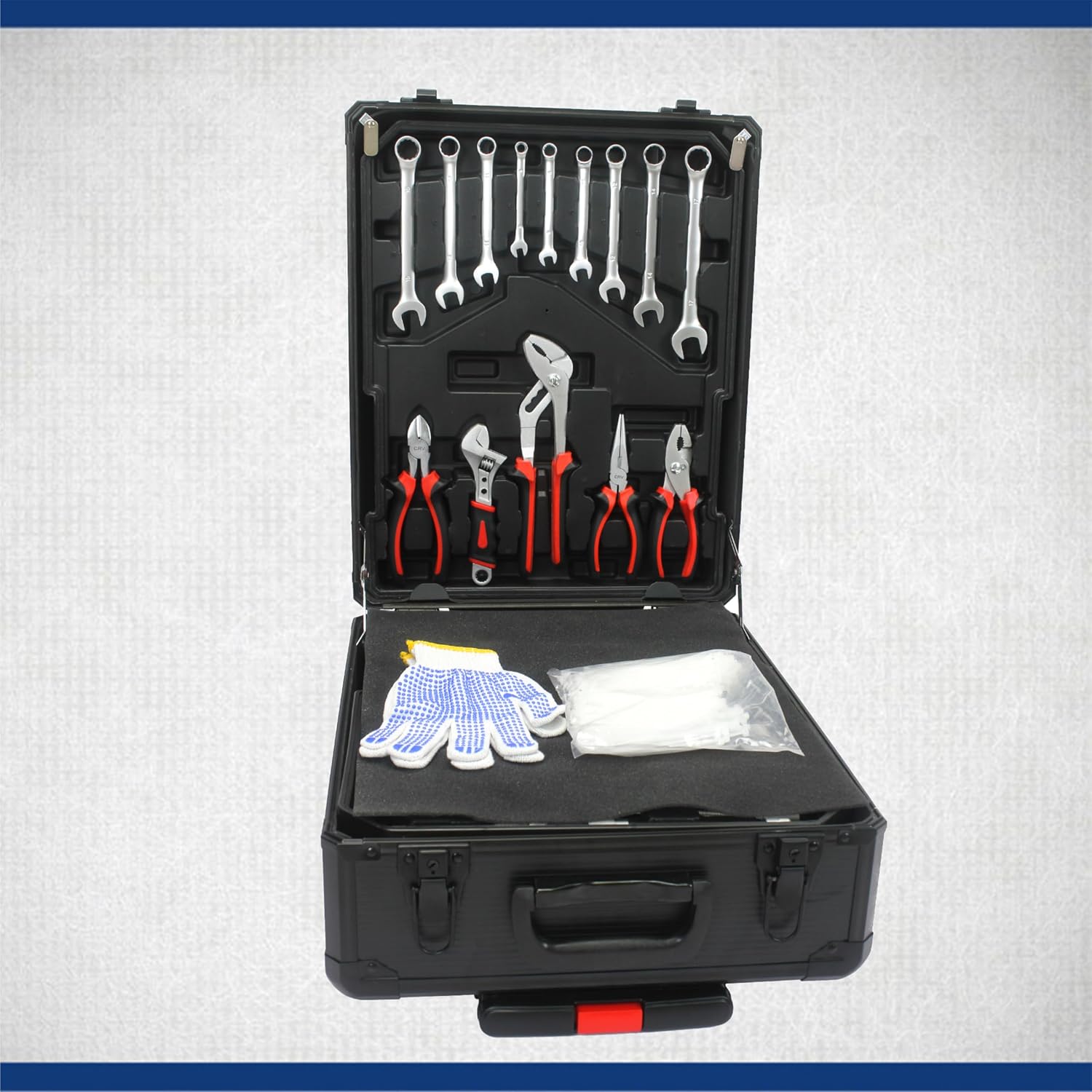Rolling toolset case-899pcs Home Repair Tool Set Kit,Tool Trolley Case with Socket Wrench Hand Tool Set(4 Drawers), General Household Tool Kit with Rolling Toolbox, Tool Kit case on wheels