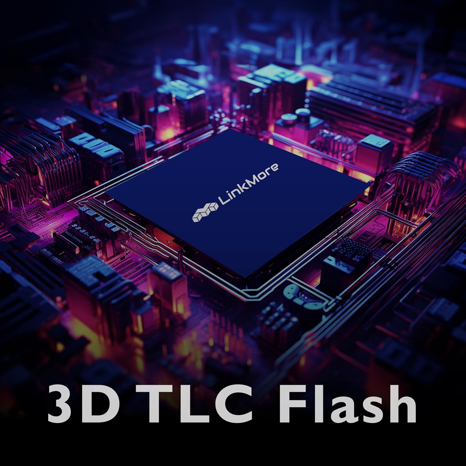 LinkMore XE200 1TB PCIe Gen3 NVMe M.2 2280 Internal Solid State Drive, Gen3.0X4 Read Speed Up to 2500MB/s for Latop and PC