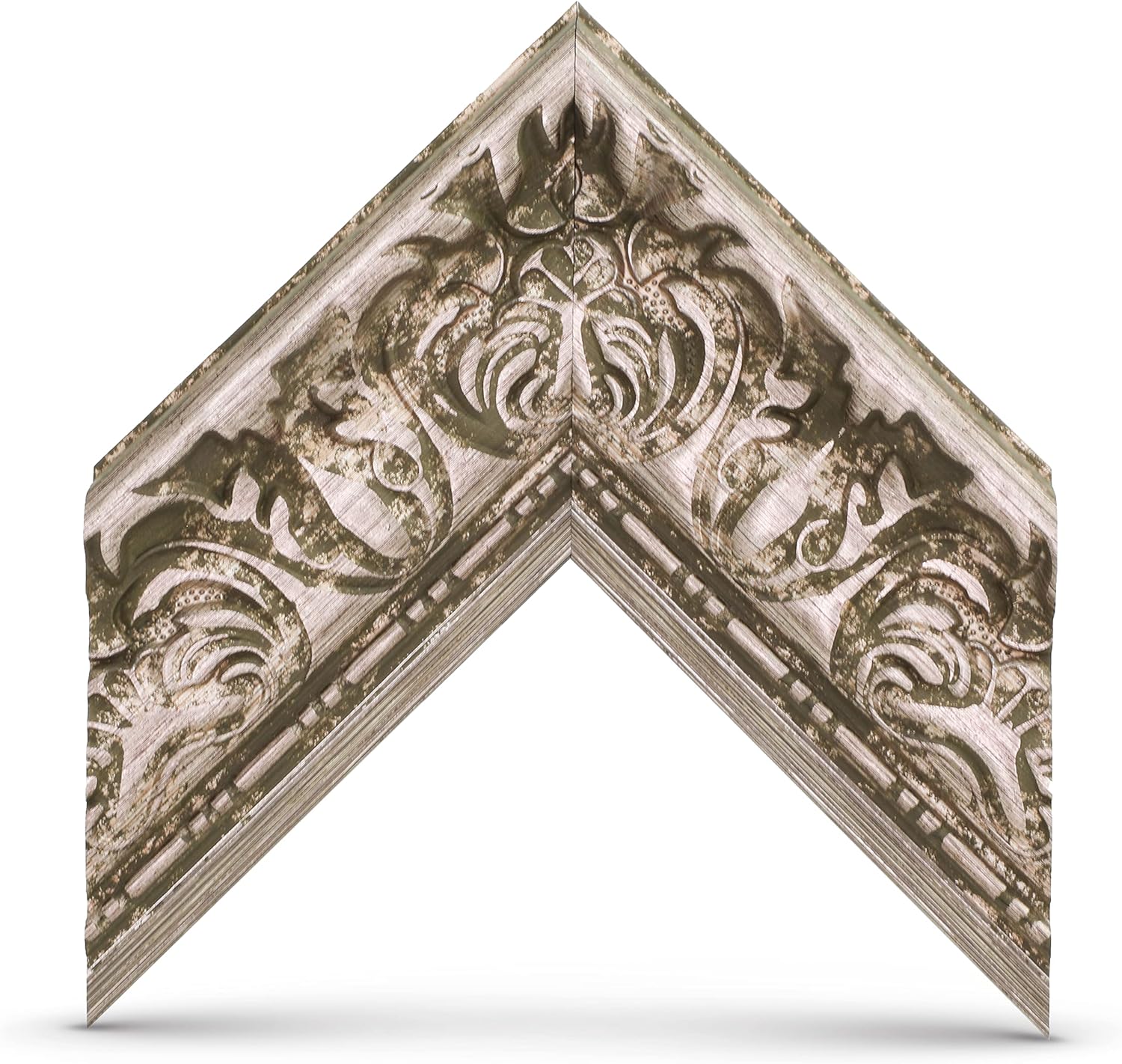 Tuscan Silver 43' Premiere Deco TV Frame - Compatible ONLY with Samsung The Frame TVs (Fits 2021-2026, LS03A, LS03B, LS03C, LS03D, LS03FA)