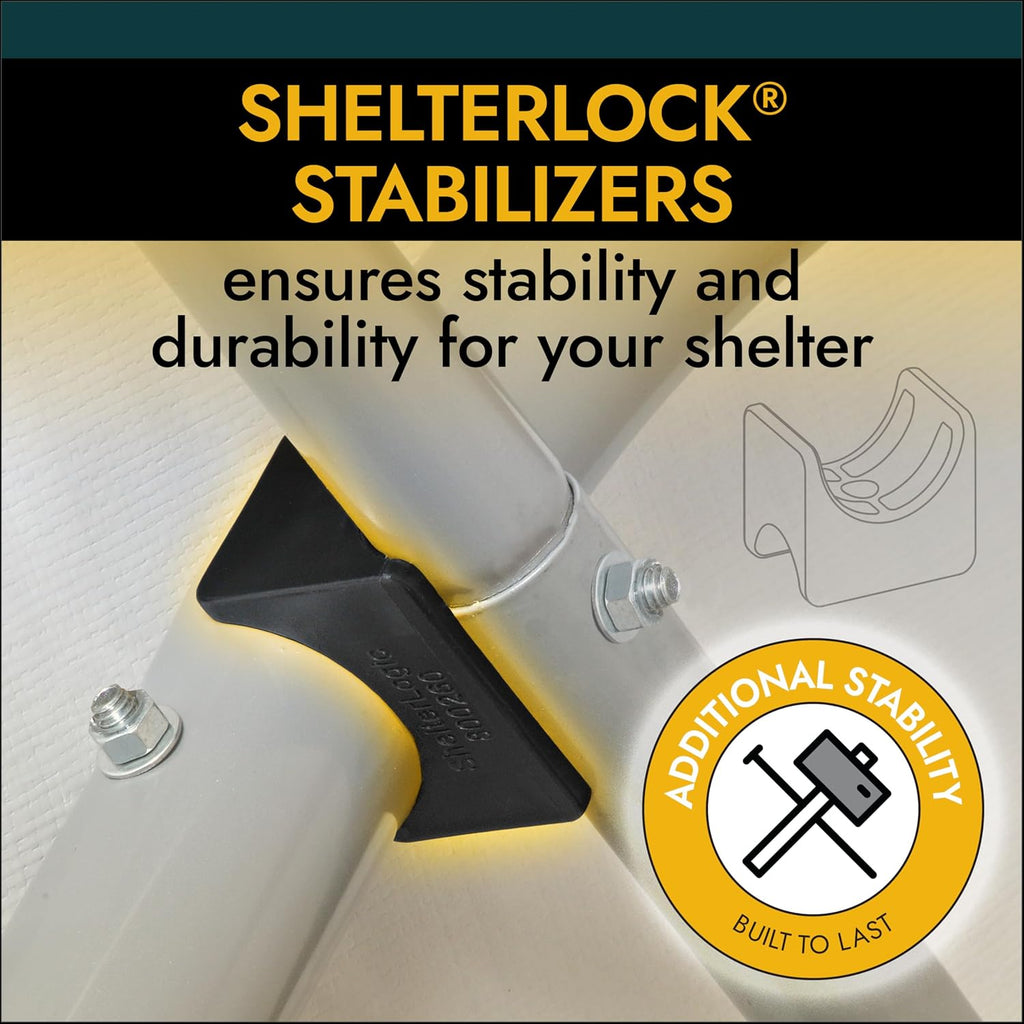 ShelterLogic 73442 Green 12'x20'x10' Peak Style Shelter